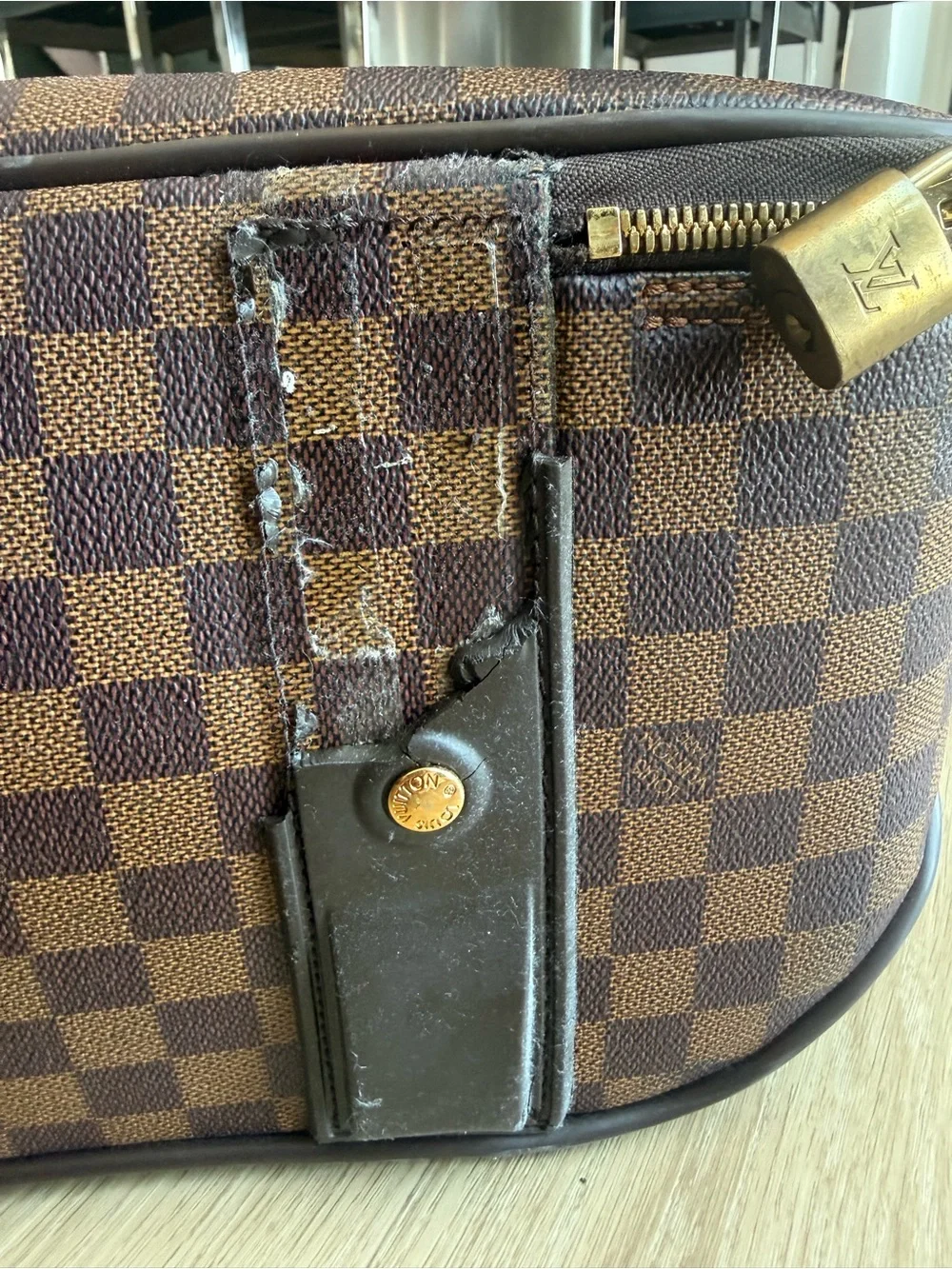 Louis Vuitton Brown Damier Ebene Rolling Carry-On